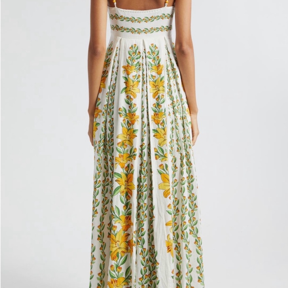 FarmRio - White and Yellow maxi dress - Picture 3 of 7